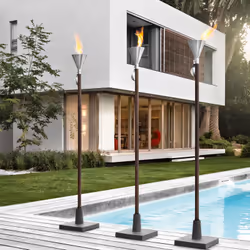 Blomus ORCHOS torche de jardin Acier inoxydable Gel