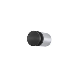 Blomus 65353 arrêt de porte Noir, Argent Caoutchouc, Acier inoxydable