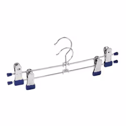 WENKO Cintres à pinces Snap, Métal, Plastique, Bleu, Argent, 1 pièce(s), 300 mm, 105 mm, 2 pièce(s)