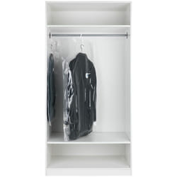 Lot de 2 housses vide d'air à suspendre l et xl Wenko Housses sous vide, Volume gagné, Avec cintre, Idéal manteau, 70x105 cm et 70x145 cm, Transparent
