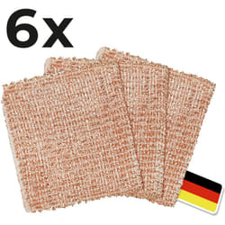 Lot de 6 chiffons Cuivre Nettoyage Wenko Lingette réutilisable écologique sans produits chimiques, Torchon multifonction pour enlever la rouille,