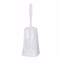 WENKO Brosse WC Simple blanc, Support et brosse pour toilettes, Blanc, Polyuréthane, Polyvinyl chloride (PVC), Polyuréthane,  ...
