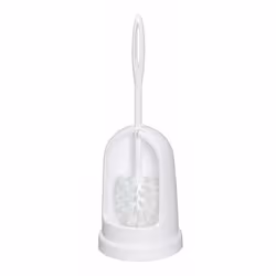 WENKO Brosse WC Standard Blanc, Support et brosse pour toilettes, Blanc, Polyuréthane, Polyvinyl chloride (PVC), Polyuréthane ...
