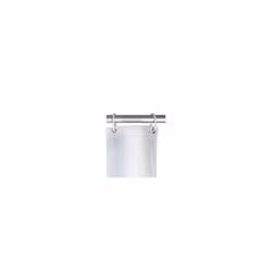 WENKO Rideau de douche anti-moisissure Uni White lavable 180 x 200 cm