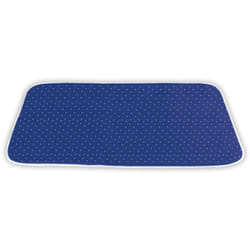 Nappe de repassage WENKO, Couverture de repassage, Réflexion de chaleur, Film alu pour bloquer la chaleur, Coton Eco Tex Standard, 130x65 cm, Bleu