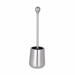 WENKO Ensemble WC Nova acier inox, Support et brosse pour toilettes, Acier inoxydable, Acier inoxydable, 112 mm, 112 mm, 415  ...