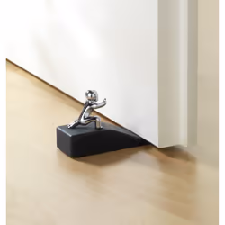 WENKO 5520060100 arrêt de porte Noir, Argent