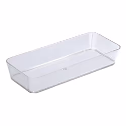 WENKO Colours Rangement étroit Candy Transparent, Compartiment de rangement, Transparent, Rectangulaire, Plastique, Monochrom ...