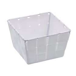 WENKO Adria Mini, Panier de rangement, Blanc, Carré, Polypropylène (PP), Monochromatique, Intérieure