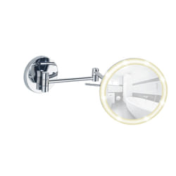 WENKO Power-Loc Miroir mural LED Aura fixer sans percer avec cadre en acrylique
