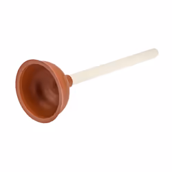 WENKO Deboucheur Avec Manche 140mm, Plongeur des toilettes, Marron, Bois, Bois, Caoutchouc, 14 cm