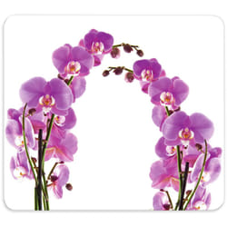 Plaque Wenko Orchidée 56x50 cm en verre planche à découper plaque de protection en verre pare-éclaboussures cuisine en verre protection murale