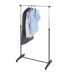 WENKO 4364401100 portant pour vêtement de détail Noir, Métallique Plastique, Métal