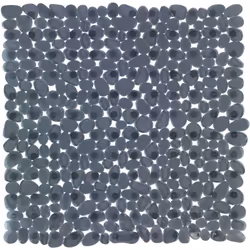 Le tapis de douche peu ordinaire de la série d'accessoires de salle de bain Paradise, par sa couleur anthracite de bon goût, ...