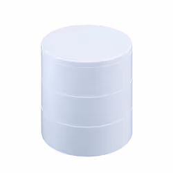 WENKO Tour cosmétique avec mirroir 3 compartiments Blanc