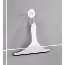 WENKO 22667100 Raclette de douche à une seule lame Blanc
