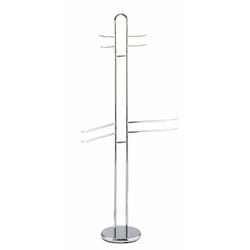 WENKO 15581100 Support de serviette Colonne Argent