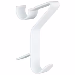 Crochets de salle de bain - FLEXI - WENKO - Lot de 3 - Plastique transparent - Contemporain