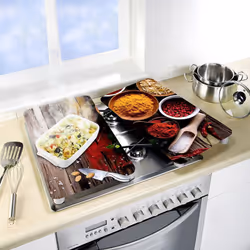 Description générale Les plaques de protection en verre trempé sont idéales pour recouvrir et protéger vos cuisinières vitroc ...