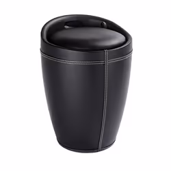 WENKO 21774100, 20 L, Rond, Polyester, Noir, Noir, 505 mm