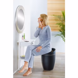WENKO 21774100 panier à linge 20 L Rond Polyester Noir