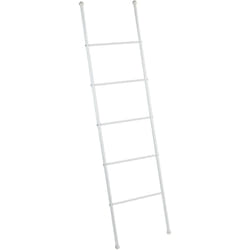 Wenko - chelle porte-serviettes Viva blanc 5 barres métal porte-serviettes sur pied sans perçage support serviettes métal blanc échelle décorative