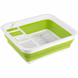 Le pratique égouttoir à vaisselle avec sa grande surface de rangement offre beaucoup de place pour les assiettes, les tasses, ...