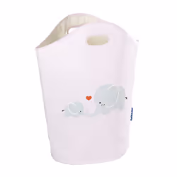 WENKO Kids Elli, 24 L, Ovale, Polyester, Polypropylène (PP), Rose, 400 mm, 200 mm