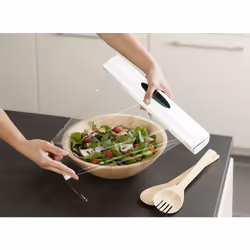 WENKO Distributeur de film alimentaire Perfect Cutter blanc