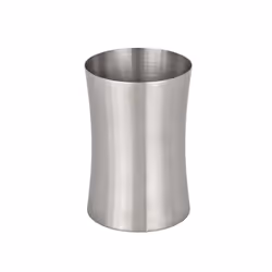 WENKO Urban Gobelet Inox Pieno, Distributeurs de salle de bain, Acier inoxydable, Acier inoxydable, Drain, Table, 67 mm, 67 m ...
