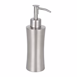 WENKO Distributeur de savon Pieno Mat acier inox, 60 mm, 80 mm, 200 mm, 207 g