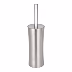 WENKO Brosse WC Inox Pieno, Support et brosse pour toilettes, Acier inoxydable, Acier inoxydable, Acier inoxydable, Pieno, 26 ...