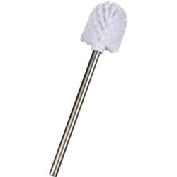 Brosse wc de rechange pour porte-brosse wc avec manche en acier inox mat, Polypropylène, ø 8x35 cm, blanc - Wenko