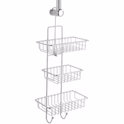 Découvrez l'ingénieux accessoire de douche qu'est l'étagère de douche Milano de WENKO. Idéale pour les salles de bain manquan ...