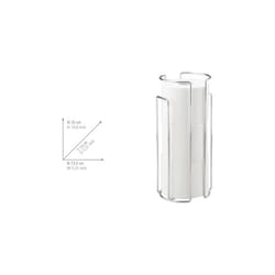 Réserve papier toilette mural, stockeur papier toilette mural ou à poser, pour 3 rouleaux de papier toilette, Acier, 14,5x32x13 cm, Brillant - Wenko