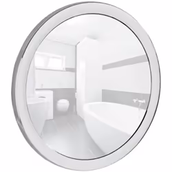 Intemporel et gain de place (Ø 14,5 x 3,5 cm), ce miroir mural cosmétique est un accessoire de salle de bain discret. Sa surf ...