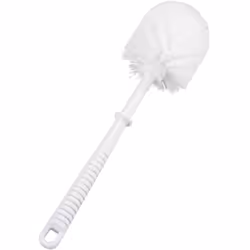 La brosse WC haut de gamme est idéale comme brosse de rechange pour les ensembles WC chromés. La poignée est en plastique bla ...