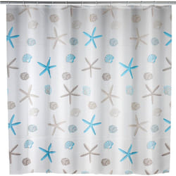 Rideau de douche Original Bella Mare, rideau de douche 180x200 cm, waterproof, 12 anneaux rideau de douche en plastique blanc inclus, peva matériau