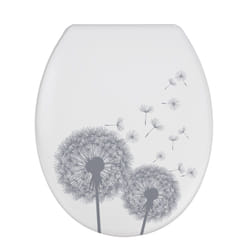 WENKO Astera Abattant souple Duroplast Gris, Blanc