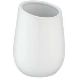 Wenko - Porte brosse à dents Badi, gobelet en céramique à surface mate, gobelet salle de bain pour le rangement de brosses à dents et du dentifrice,