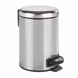 WENKO 22444100, 3 L, Rond, Acier inoxydable, Argent, Plastique, Pédale