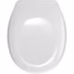 Abattant WC - WENKO - Bergamo - Duroplast antibactérien - Fixation réglable en acier inox - 35 x 444 cm