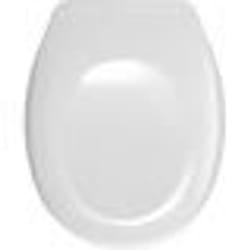 Abattant WC - WENKO - Bergamo - Duroplast antibactérien - Fixation réglable en acier inox - 35 x 444 cm