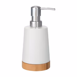 WENKO Distributeur de savon Bambou céramique, 84 mm, 90 mm, 170 mm