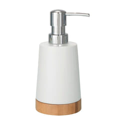 WENKO Distributeur de savon Bambou céramique