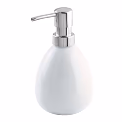 WENKO Distributeur de savon Polaris White, 95 mm, 90 mm, 162 mm, 297 g