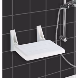 WENKO Siège de douche repliable Secura, Siège de baignoire, 120 kg