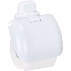 Le porte-rouleaux de papier hygiénique avec couvercle rabattable de la série d'accessoires de salle de bain PURE apporte une ...