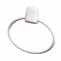 Porte-serviette salle de bain mural - WENKO - Pure - Plastique - Blanc - 275x25x22 cm