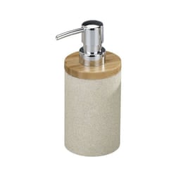 WENKO Distributeur Savon Liquide Vico capacité 200 ml polyrésine - bambou 88x173x72 cm Beige